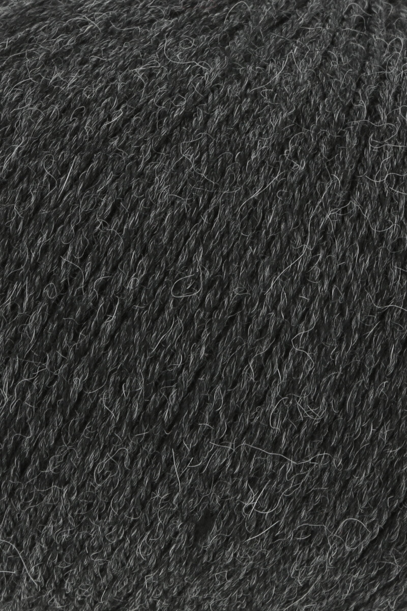 Lang Yarns Alpaca Soxx 6-ply Yarn, 390m / 150g – Grey Mélange (0005), yarn texture