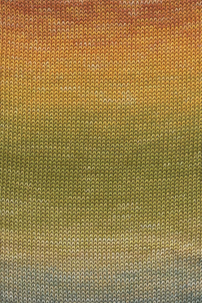 Lang Yarns Quattro Dégradé – 100g / 240m – Nougat/Yellow/Olive (0003) – detail