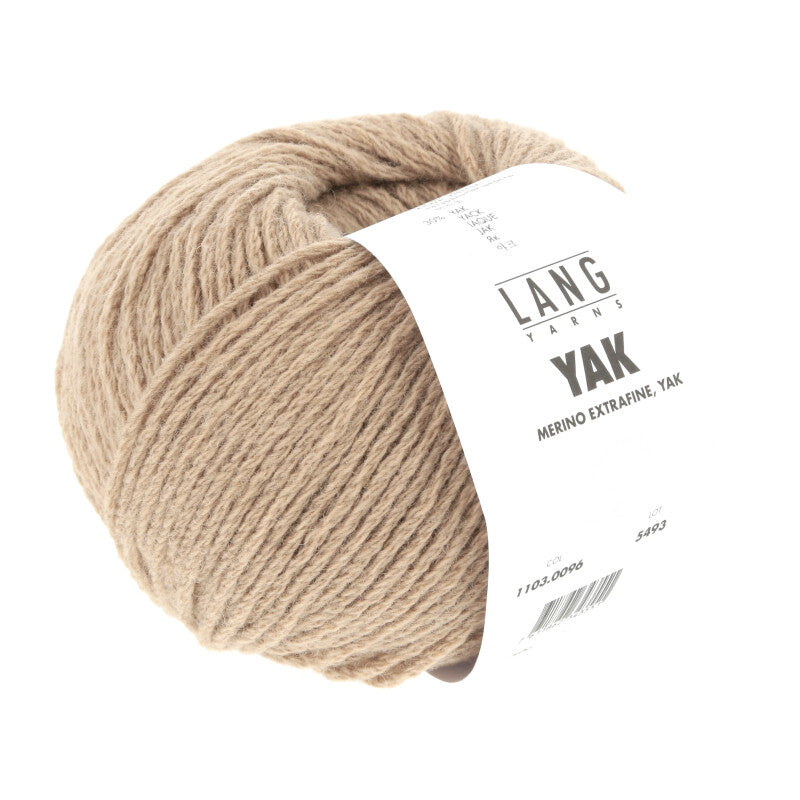 Lang Yarns Yak – 50g / 120m – Sand Mélange (0096)