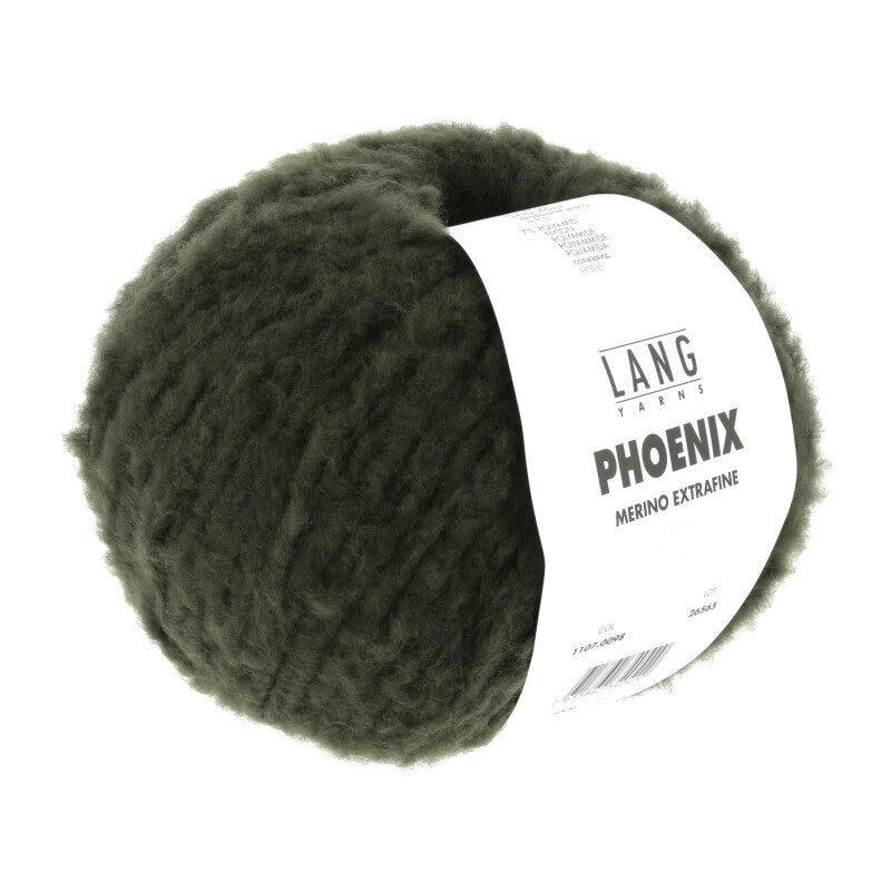 Lang Yarns Phoenix – 100g / 270m – Dark Olive (0098)