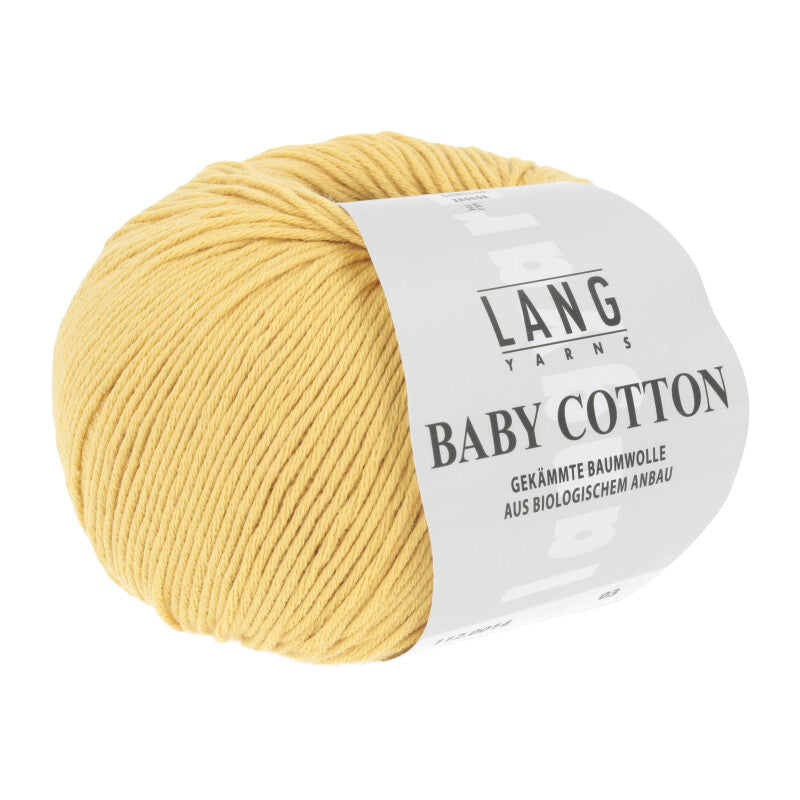 Lang Yarns Baby Cotton – 50g / 180m – Yellow (0014)