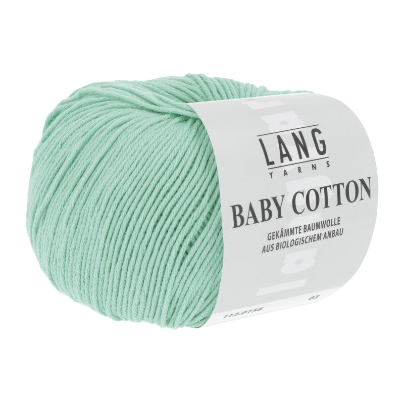 Lang Yarns Baby Cotton – 50g / 180m – Mint (0158)
