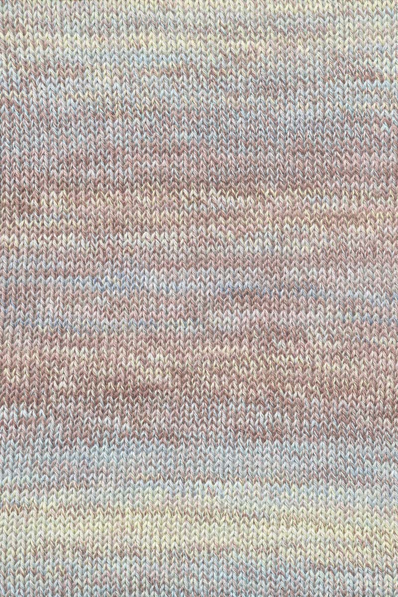 Lang Yarns Illusion – 100g / 270m – Brown/Light Blue/Light Yellow (0005) – detail