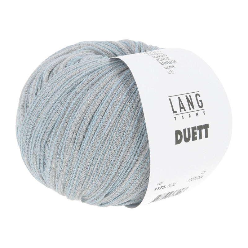 Lang Yarns Duett – 50g / 140m – Silver/Light Blue (0023)
