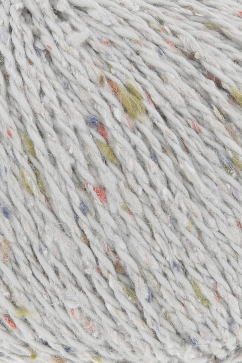 Lang Yarns Cotton Tweed – 50g / 130m – Light Grey (0003) – detail