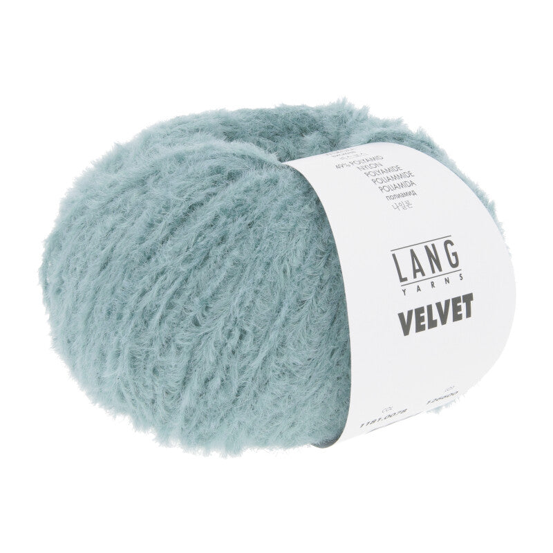 Lang Yarns Velvet – 50g / 170m – Light Turquoise (0078)