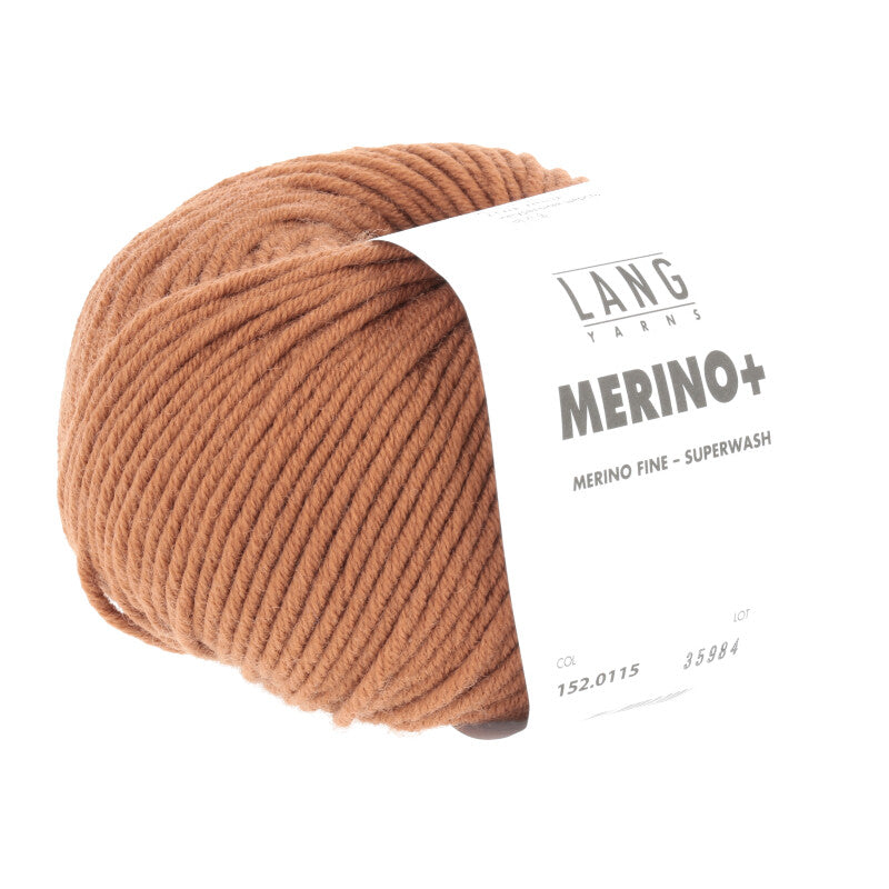 Lang Yarns Merino+ – 50g / 90m – Nougat (0115)