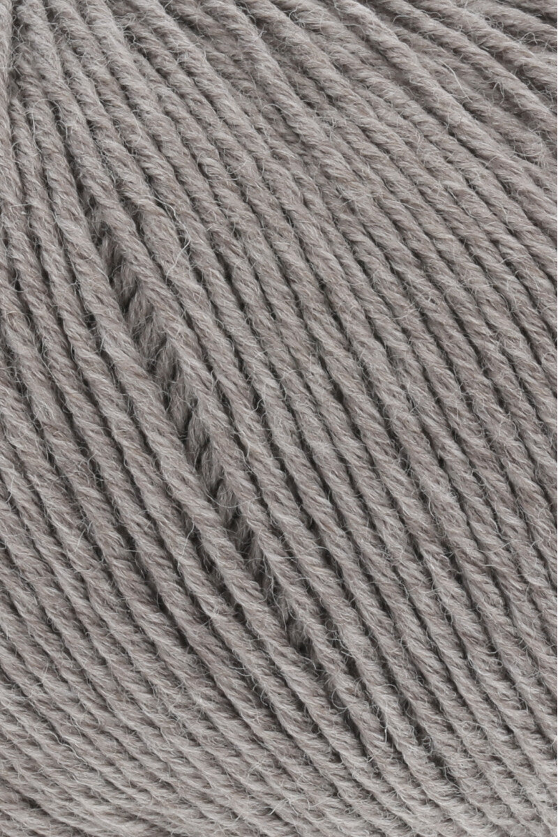 Lang Yarns Merino 150 Yarn, 150m / 50g – Dark Beige Mélange (0326), yarn texture