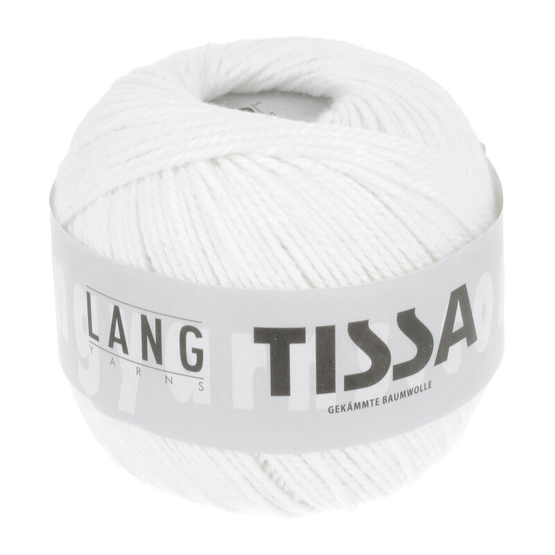 Lang Yarns Tissa β 50g / 80m β White (0001)