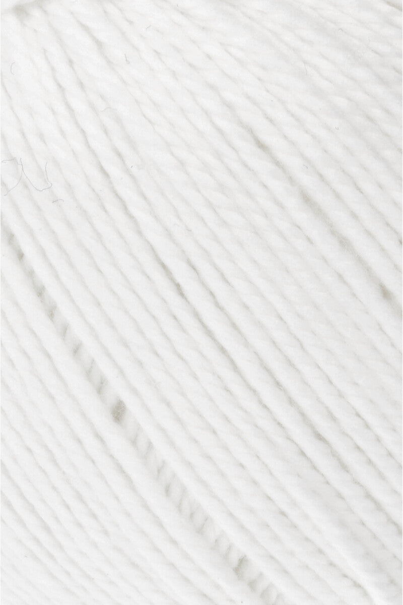 Lang Yarns Tissa β 50g / 80m β White (0001) β detail