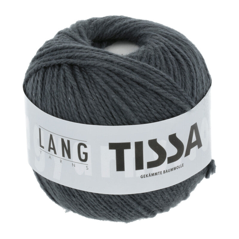Lang Yarns Tissa β 50g / 80m β Dark Grey (0005)