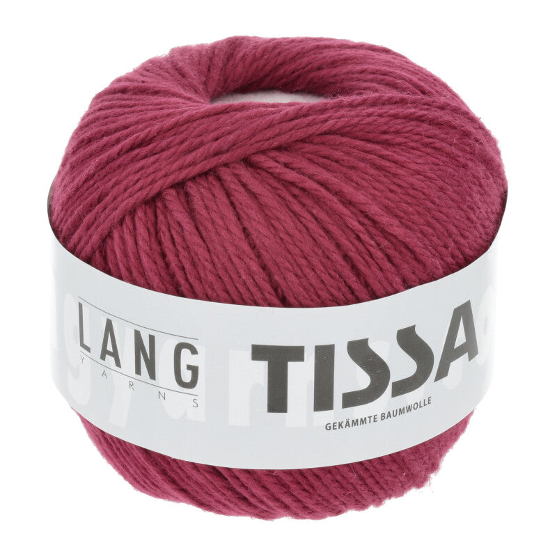 Lang Yarns Tissa β 50g / 80m β Dark Red (0063)