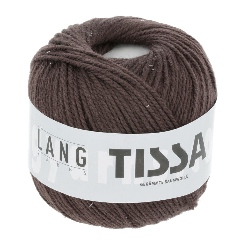 Lang Yarns Tissa β 50g / 80m β Dark Brown (0067)