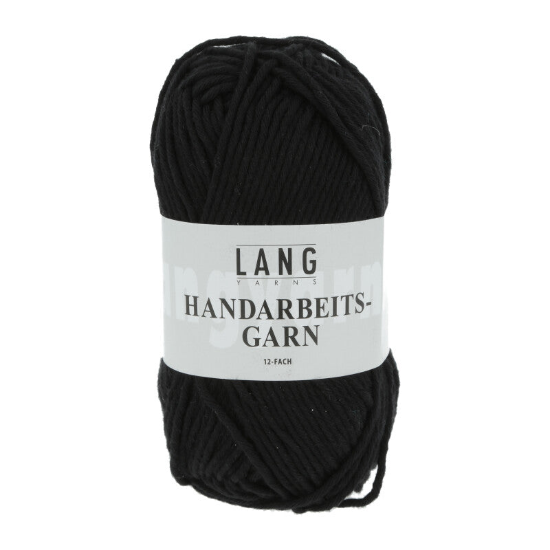 Lang Yarns Handarbeitsgarn – 50g / 84m – Black (0604)