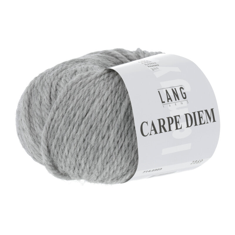 Lang Yarns Carpe Diem – 50g / 90m – Light Grey Mélange (0303)