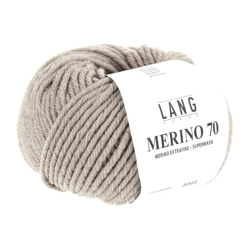 Lang Yarns Merino 70 – 50g / 70m – Beige Mélange (0022)