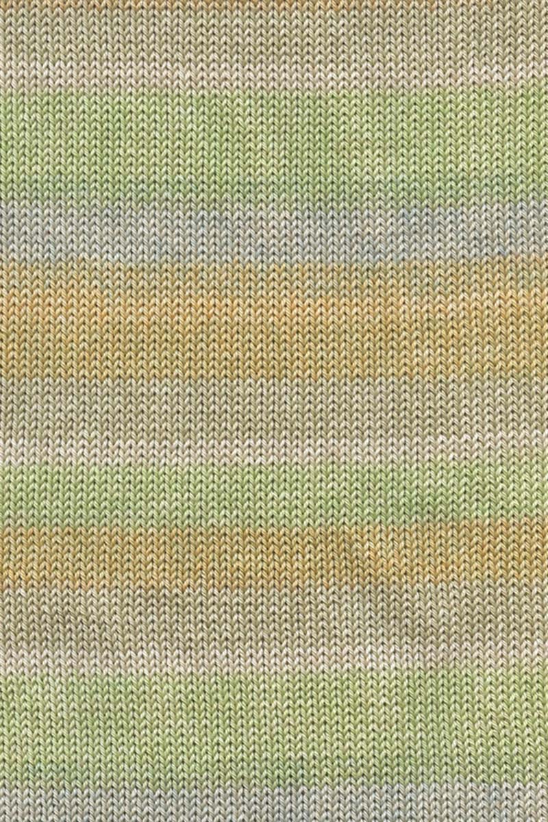 Lang Yarns Quattro Color – 50g / 120m – Lime (0044) – detail