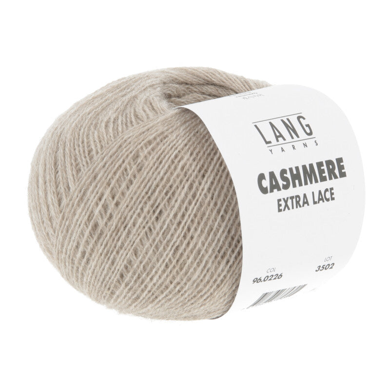 Lang Yarns Cashmere Extra Lace – 25g / 320m – Sand Mélange (0226) – B view