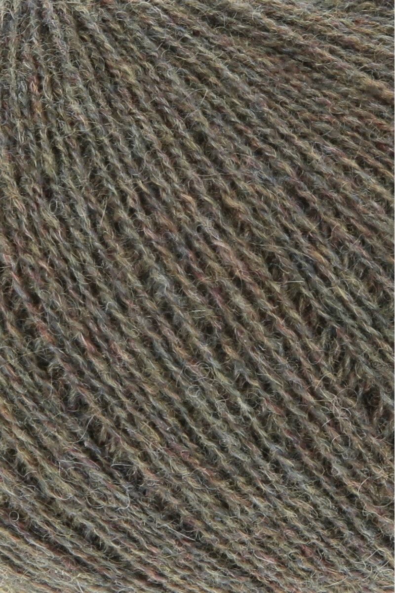 Lang Yarns Cashmere Extra Lace – 25g / 320m – Dark Olive Mélange (0298) – C view