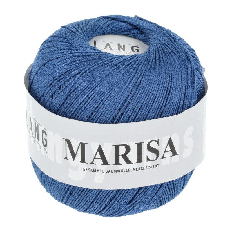 Lang Yarns Marisa – 100% Egyptian cotton yarn, 50g/210m – Royal (0006)