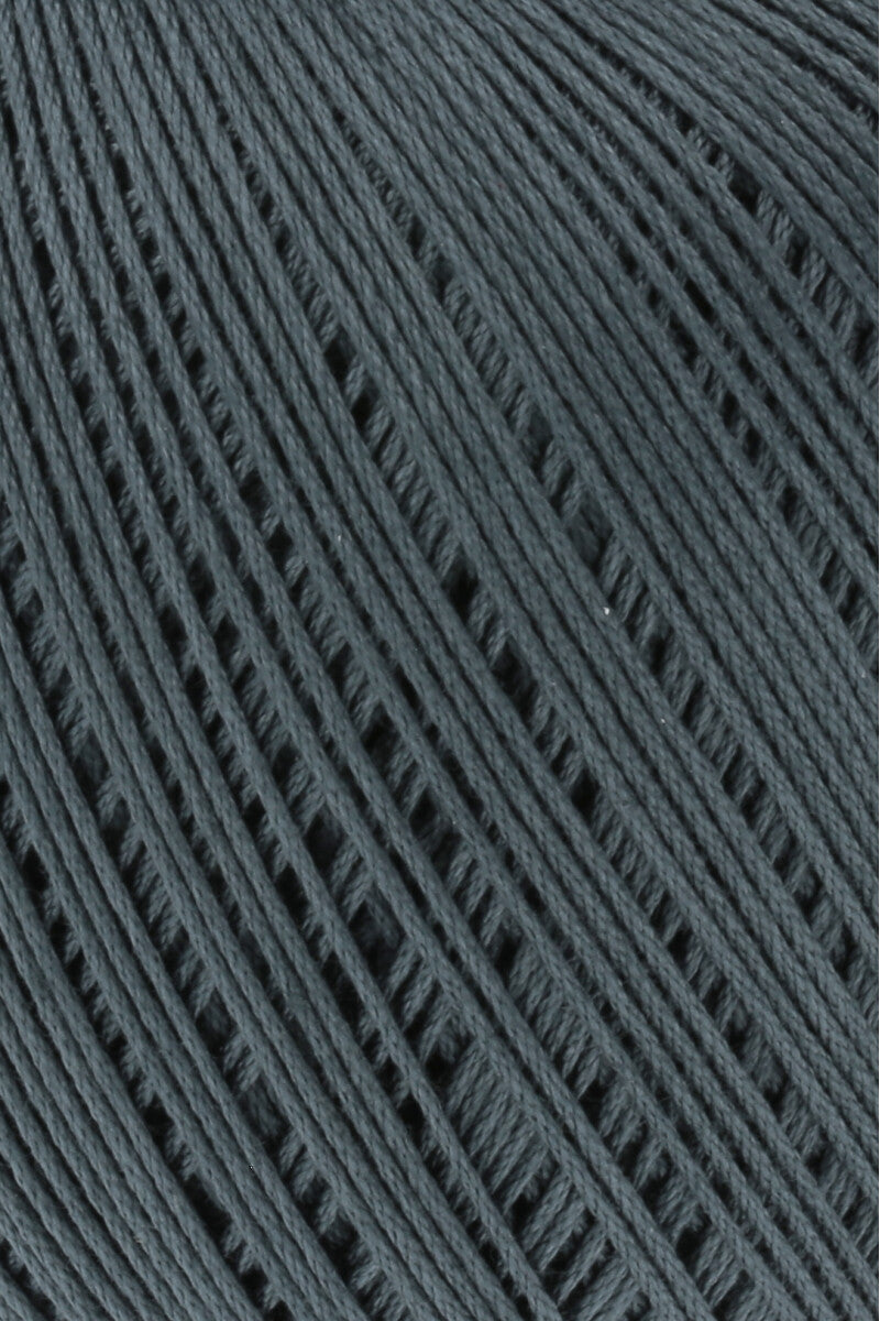 Lang Yarns Marisa – 100% Egyptian cotton yarn, 50g/210m – Dark Grey (0070) – detail