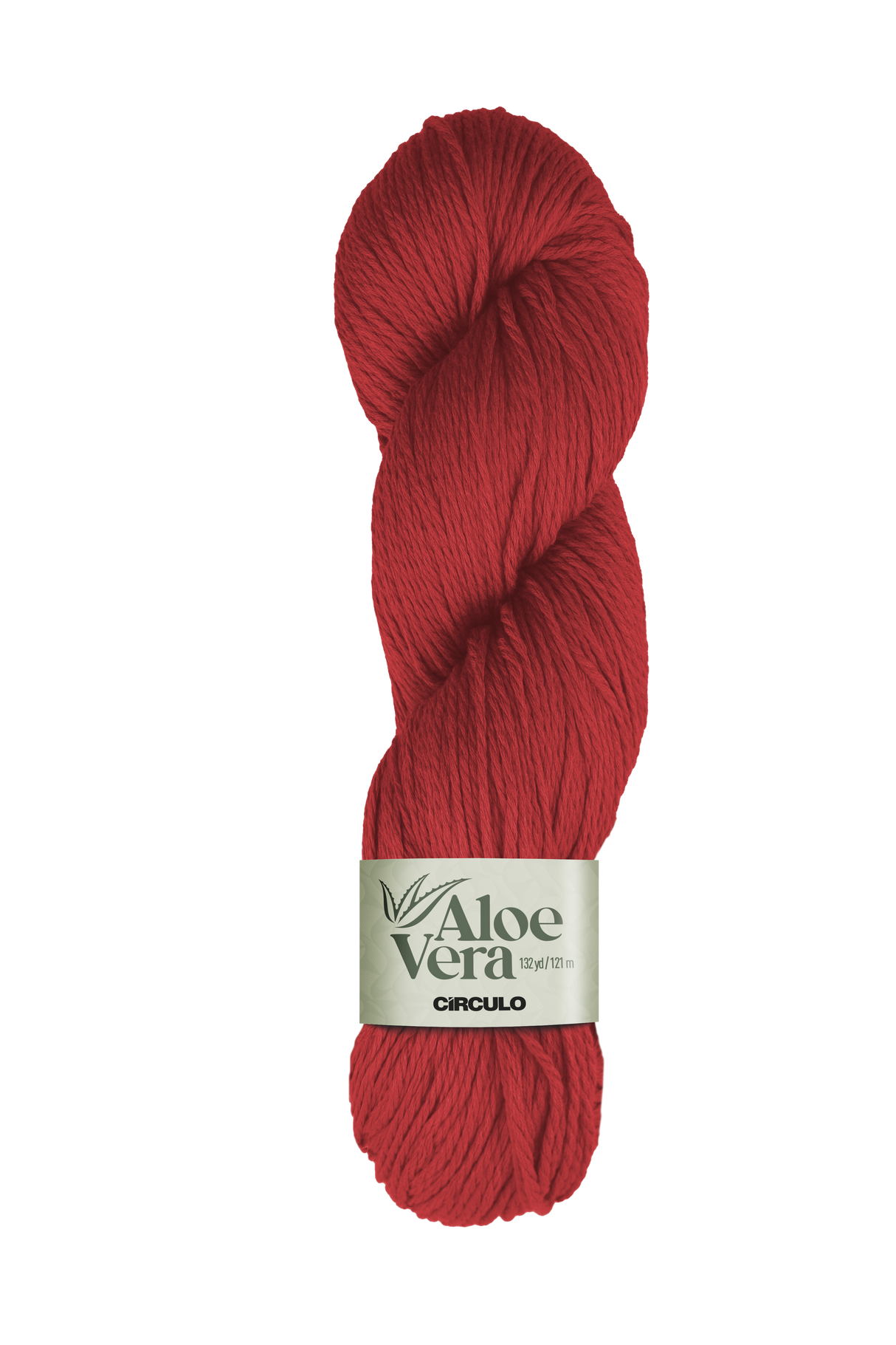 Circulo Aloe Vera Yarn 121m / 100g in red color