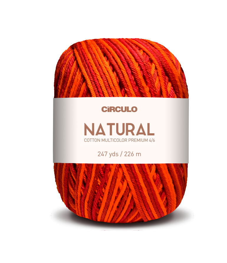 Círculo Barroco Multicolor Premium 4/6 – Fil de coton brésilien (226m / 200g)
