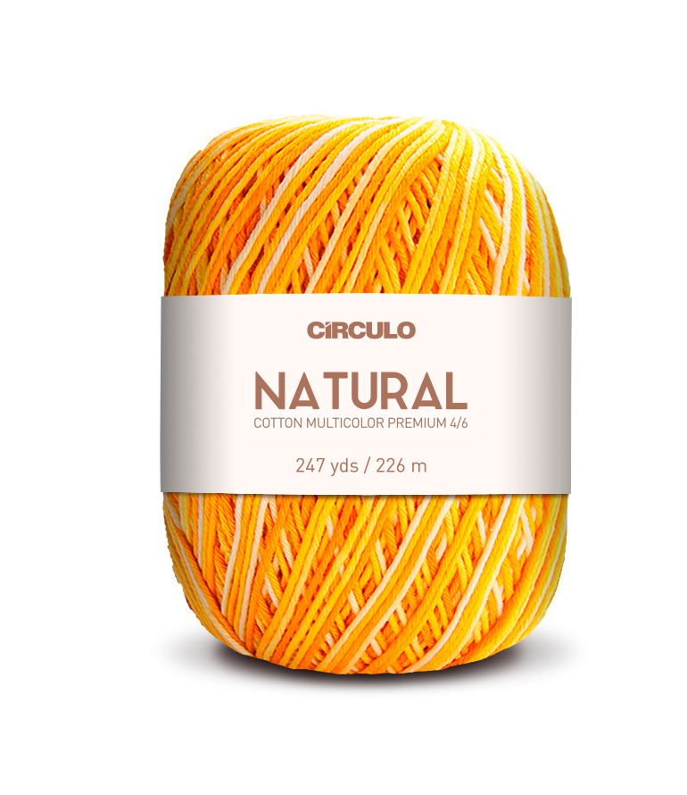 Círculo Barroco Multicolor Premium 4/6 – Fil de coton brésilien (226m / 200g)