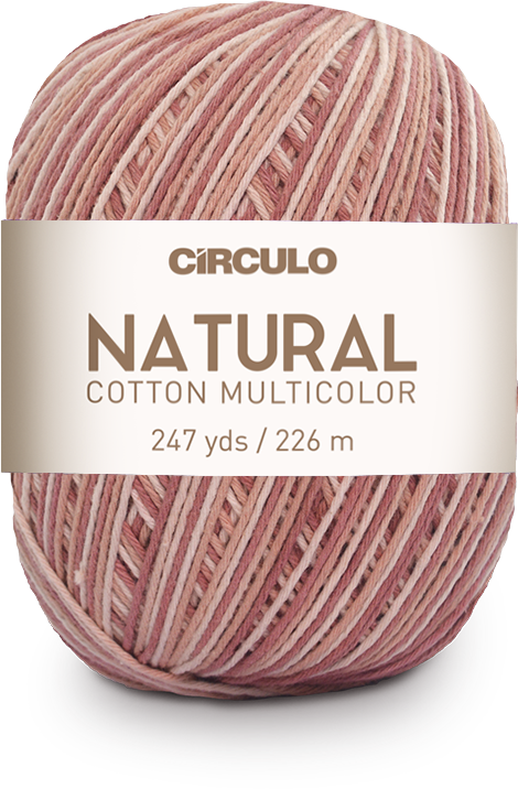 Círculo Natural Cotton Multicolor 4/6 – Baumwollgarn (226 m / 200 g)