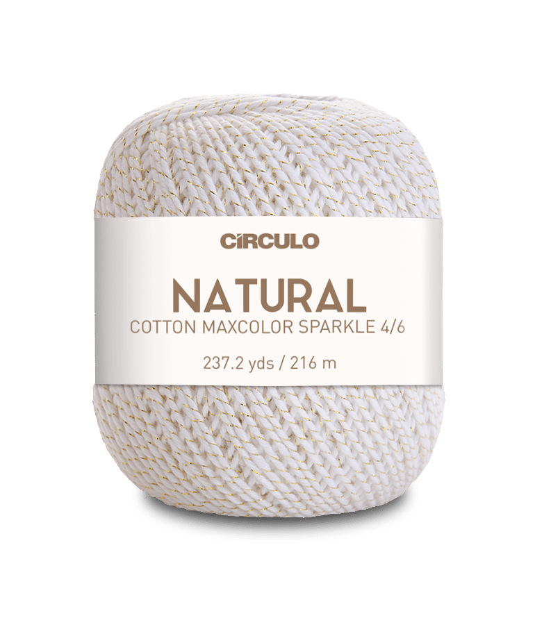 Círculo Barroco Maxcolor Sparkle – Cotton Yarn with Metallic Shine (200g) - Leo Hobby