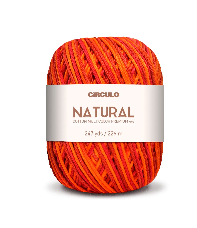 Circulo Barroco Multicolor Premium 4/6, 100% Cotton Yarn for Crochet and Knitting, 226m/200g - Leo Hobby Marketplace