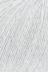 Lang Yarns Alpaca Soxx 4-ply Yarn, 390m / 100g – Light Grey Mélange (0003), yarn texture