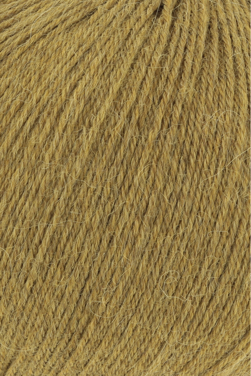 Lang Yarns Alpaca Soxx 4-ply Yarn, 390m / 100g – Yellow Mélange (0014), yarn texture