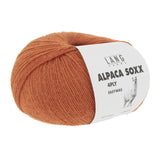 Lang Yarns Alpaca Soxx 4-ply Yarn, 390m / 100g – Orange Mélange (0059)