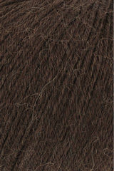 Lang Yarns Alpaca Soxx 4-ply Yarn, 390m / 100g – Brown (0067), yarn texture