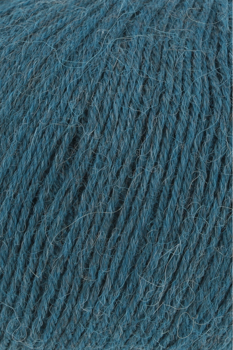 Lang Yarns Alpaca Soxx 4-ply Yarn, 390m / 100g – Petrol Mélange (0088), yarn texture