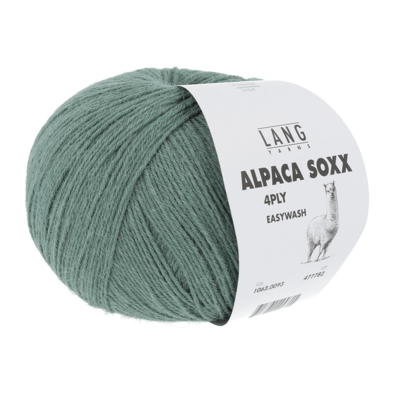 Lang Yarns Alpaca Soxx 4-ply Yarn, 390m / 100g – Ivy (0093)