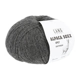 Lang Yarns Alpaca Soxx 4-ply Yarn, 390m / 100g – Dark Grey Mélange (0105)