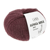 Lang Yarns Alpaca Soxx 4-ply Yarn, 390m / 100g – Rosewood Dark (0187)