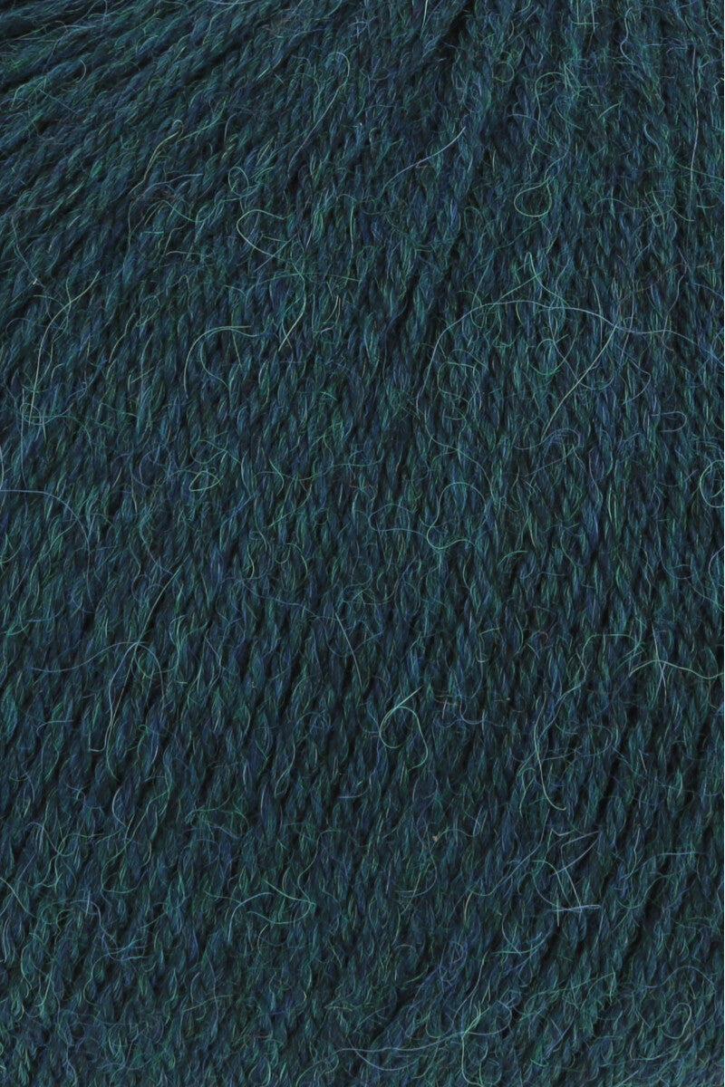 Lang Yarns Alpaca Soxx 4-ply Yarn, 390m / 100g – Dark Petrol Mélange (0188), yarn texture