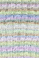 Lang Yarns Cloud Yarn, 260m / 100g – Light Green/Light Blue/Lilac (0014), yarn texture