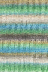 Lang Yarns Cloud Yarn, 260m / 100g – Green/Turquoise/Brass (0016), yarn texture