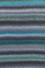 Lang Yarns Cloud Yarn, 260m / 100g – Turquoise/Grey/Black/Green (0030), yarn texture