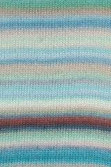 Lang Yarns Cloud Yarn, 260m / 100g – Mint/Turquoise/Brown/Ice Blue (0033), yarn texture