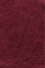 Lang Yarns Suri Alpaca – 25g / 100m – Dark Red (0061) – detail