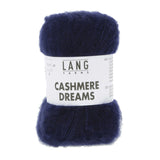Lang Yarns Cashmere Dreams Yarn, 290m / 25g – Blue Marine (0035)