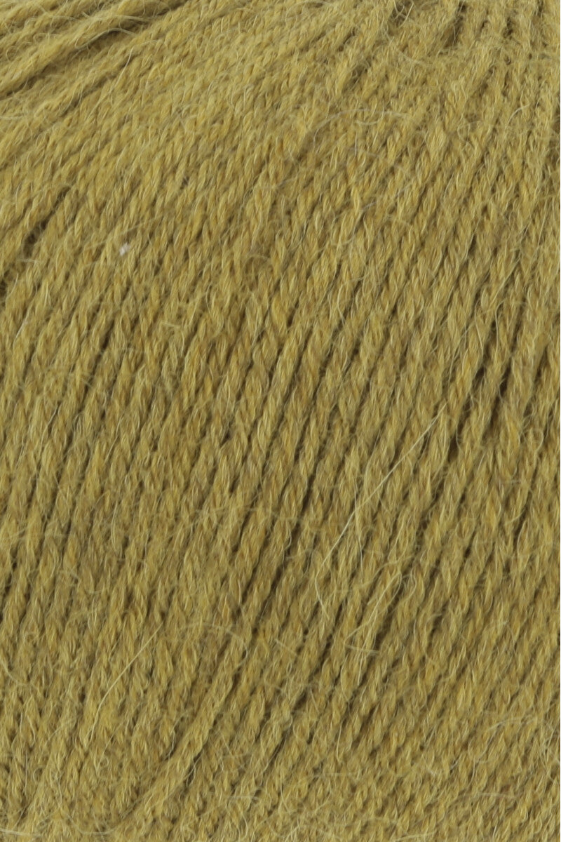 Lang Yarns Alpaca Soxx 6-ply Yarn, 390m / 150g – Dark Yellow Mélange (0013), yarn texture