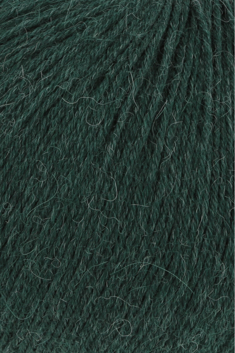 Lang Yarns Alpaca Soxx 6-ply Yarn, 390m / 150g – Bottle Green Mélange (0018), yarn texture