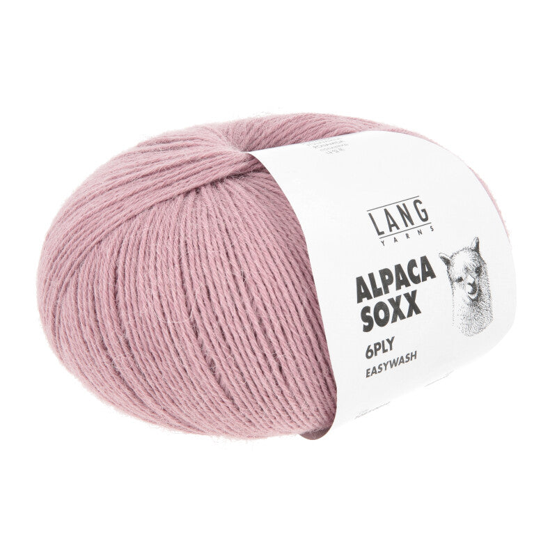 Lang Yarns Alpaca Soxx 6-ply Yarn, 390m / 150g – Flamingo (0019)