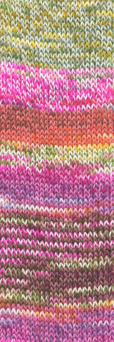 Lang Yarns Footprints – 100g / 400m – Pink/Copper/Moss (0022) – C view